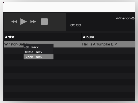Export Track